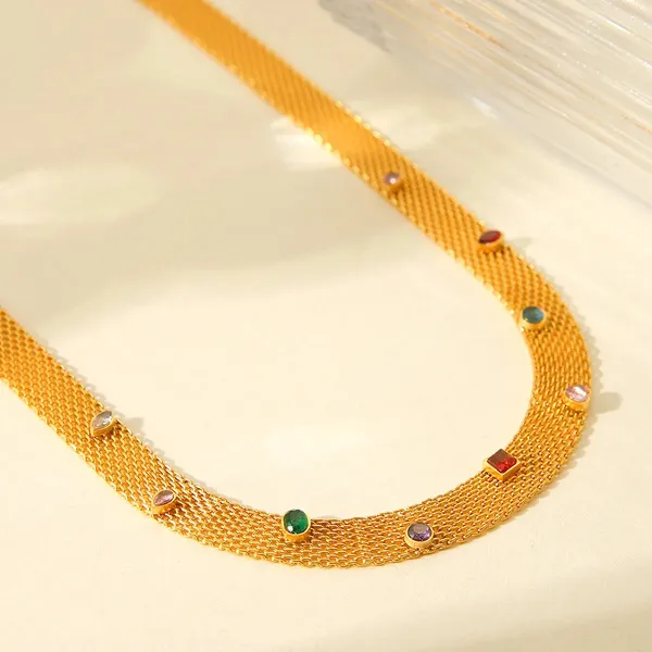 Gold_Gem_Mesh_Necklace_For_Women
